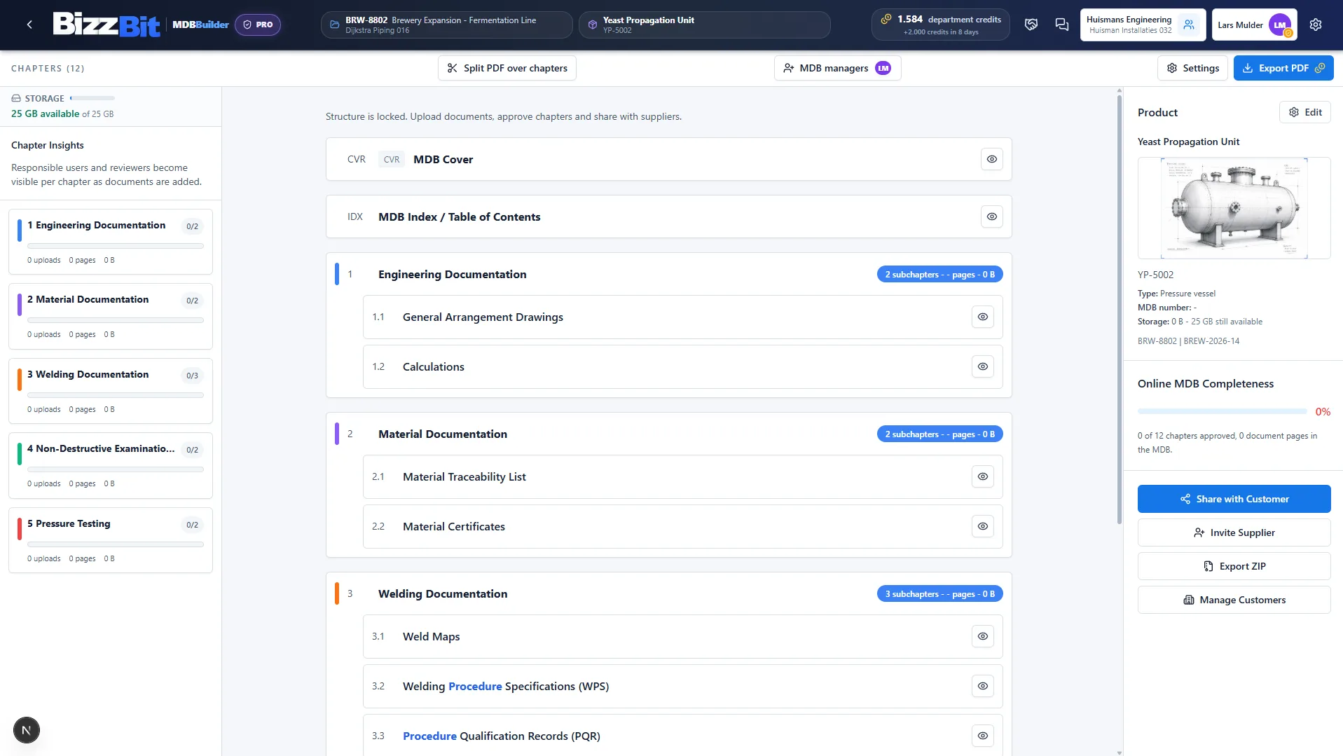 MDB Builder — 장 및 문서